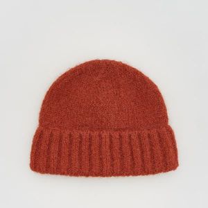 Reserved - Vlnená čiapka beanie - Červená vyobraziť