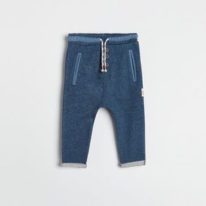 Reserved - Úpletové nohavice - Modrá vyobraziť