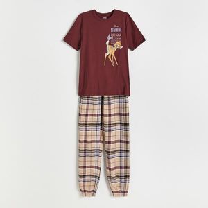 Reserved - Dvojdielne pyžamo Bambi - Krémová vyobraziť