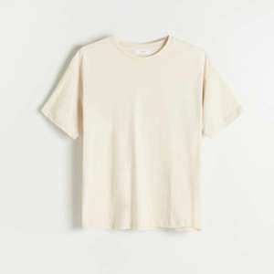 Reserved - Tričko z organickej bavlny - Krémová vyobraziť