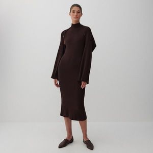Reserved - Šaty s odnímateľnými rukávmi - Hnědá vyobraziť