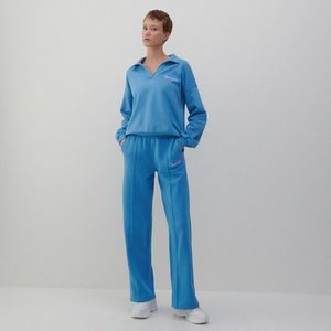 Reserved - Športové široké nohavice - Modrá vyobraziť