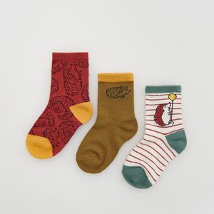 Reserved - Súprava 3 párov ponožiek z organickej bavlny - Zelená vyobraziť