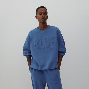 Reserved - Oversize pulóver - Modrá vyobraziť