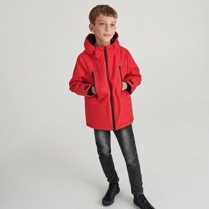 Reserved - Zateplená bunda s kapucňou - Červená vyobraziť