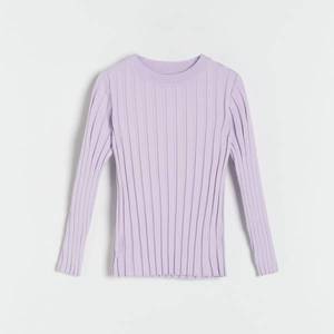 Reserved - Prúžkovaný pletený sveter - Purpurová vyobraziť