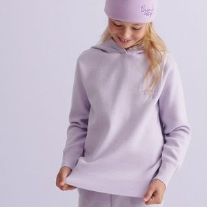 Reserved - Úpletový sveter s kapucňou - Purpurová vyobraziť