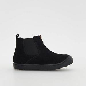 Reserved - Kožené topánky s elastickými bokmi - Čierna vyobraziť