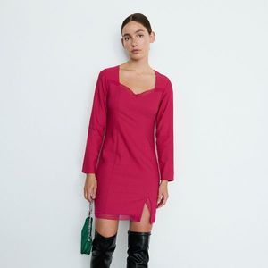 Reserved - Viskózové šaty - Ružová vyobraziť