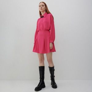 Reserved - Košeľové šaty - Ružová vyobraziť