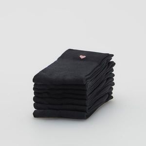 Reserved - Súprava 7 párov ponožiek - Čierna vyobraziť