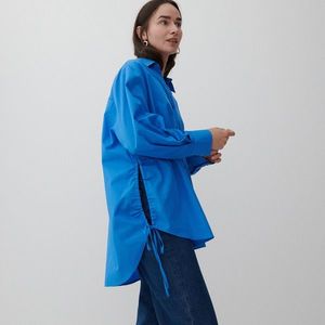 Reserved - Bavlnená košeľa - Modrá vyobraziť