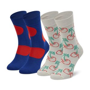 Súprava 2 párov kotníkových ponožiek dámskych HAPPY SOCKS vyobraziť