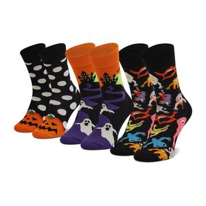 Súprava 3 párov vysokých ponožiek unisex HAPPY SOCKS vyobraziť