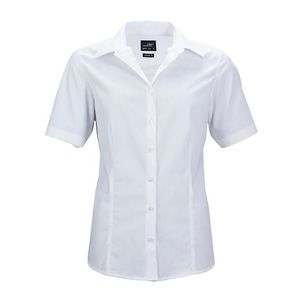 James & Nicholson Dámska košeľa s krátkym rukávom JN643 - Bílá | S vyobraziť