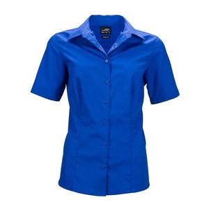 James & Nicholson Dámska košeľa s krátkym rukávom JN643 - Královská modrá | M vyobraziť