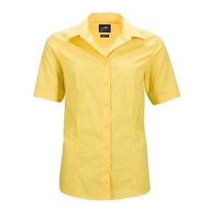 James & Nicholson Dámska košeľa s krátkym rukávom JN643 - Žlutá | S vyobraziť