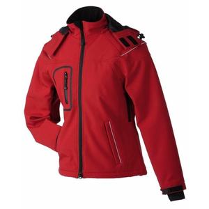 James & Nicholson Zimná dámska softshellová bunda JN1001 - Červená | L vyobraziť