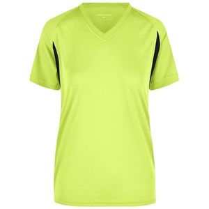 James & Nicholson Dámske športové tričko s krátkym rukávom JN316 - Fluorescenční žlutá / černá | XL vyobraziť