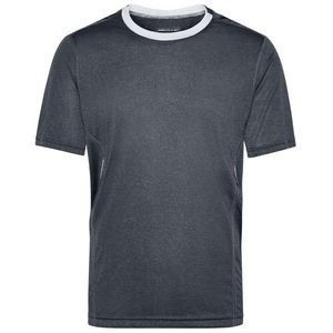 James & Nicholson Pánske bežecké tričko JN472 - Černý melír / bílá | M vyobraziť