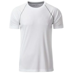 James & Nicholson Pánske funkčné tričko JN496 - Bílá / stříbrná | L vyobraziť