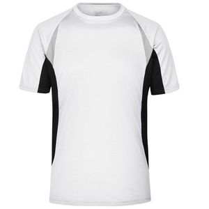 James & Nicholson Pánske funkčné tričko s krátkym rukávom JN391 - Bílá / černá | M vyobraziť