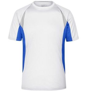 James & Nicholson Pánske funkčné tričko s krátkym rukávom JN391 - Bílá / královská modrá | M vyobraziť