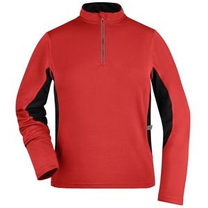 James & Nicholson Dámske športové tričko s dlhým rukávom JN317 - Červená / černá | M vyobraziť