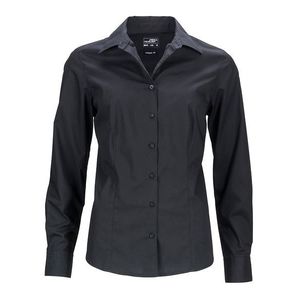 James & Nicholson Dámska košeľa s dlhým rukávom JN641 - Černá | XS vyobraziť