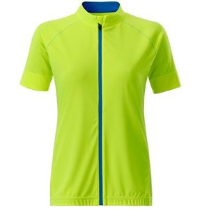 James & Nicholson Dámsky cyklistický dres na zips JN515 - Jasně žlutá / jasně modrá | XL vyobraziť