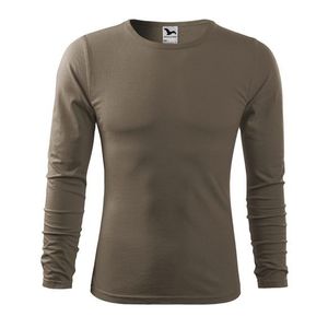 Adler (MALFINI) Pánske tričko s dlhým rukávom Fit-T Long Sleeve - Army | S vyobraziť