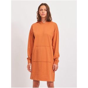 Šaty na denné nosenie pre ženy VILA - oranžová vyobraziť