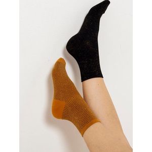 Ponožky pre ženy CAMAIEU - čierna, horčicová vyobraziť