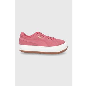 Topánky Puma 380686 ružová farba, na plochom podpätku vyobraziť