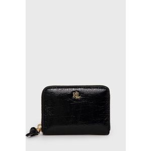 Peňaženka Lauren Ralph Lauren dámska, čierna farba vyobraziť
