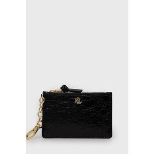 Peňaženka Lauren Ralph Lauren dámska, čierna farba vyobraziť