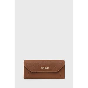 Peňaženka Twinset dámska, hnedá farba vyobraziť