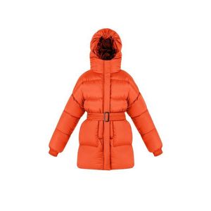 Detská páperová bunda Fluff oranžová farba vyobraziť