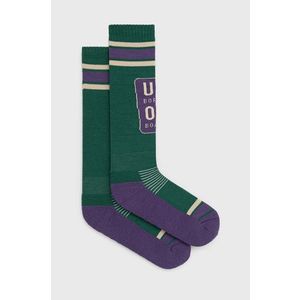 Ponožky s prímesou vlny Eivy zelená farba vyobraziť