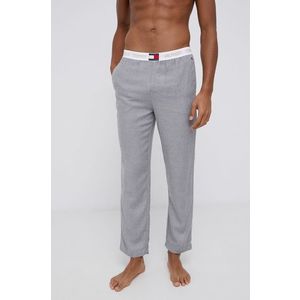 Pyžamové nohavice Tommy Hilfiger pánske, šedá farba, jednofarebné vyobraziť