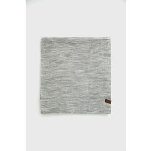 Šál komín Tom Tailor pánsky, šedá farba, jednofarebný vyobraziť
