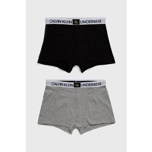 Detské boxerky Calvin Klein Underwear šedá farba vyobraziť