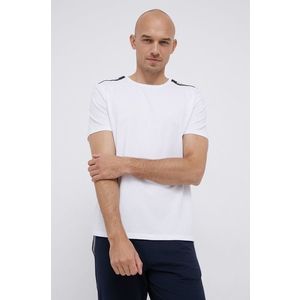Tričko Moschino Underwear pánske, biela farba, jednofarebné vyobraziť