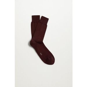 Ponožky Mango Man pánske, bordová farba vyobraziť
