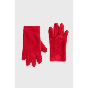 Detské rukavice United Colors of Benetton červená farba vyobraziť