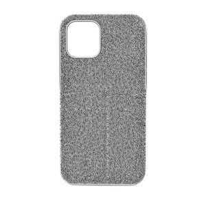 Puzdro na mobil iPhone 12 Mini High Swarovski šedá farba vyobraziť