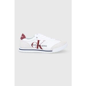 Topánky Calvin Klein Jeans biela farba vyobraziť