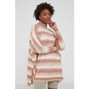 Vlnený sveter Answear Lab dámsky, ružová farba vyobraziť