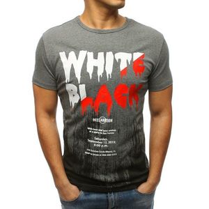 Sivé pánske tričko v štýlovom prevedení (rx3175) vyobraziť