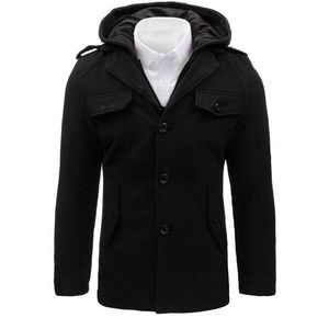 Pánsky trendový kabát čiernej farby (cx0400) skl.26 vyobraziť